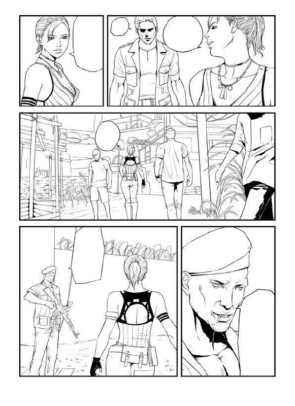 Resident Evil 5 - Arrival to Kijuju (unfinished) page 4 preview