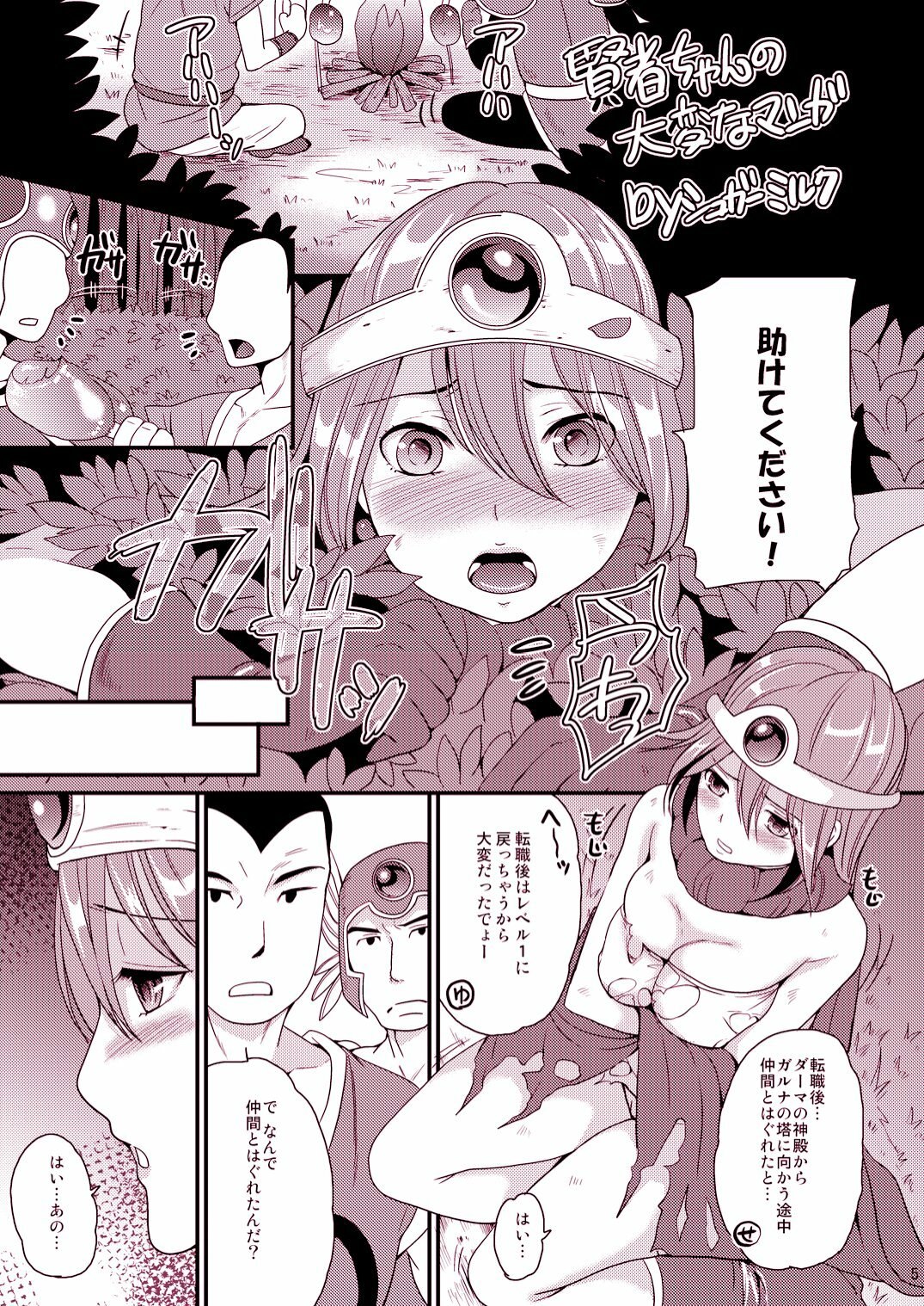 [Suger Honey (Sugar Milk, Miduki Honey)] Kenja to Senshi ga Sanran Sarechau Hon (Dragon Quest III) [Digital] page 5 preview