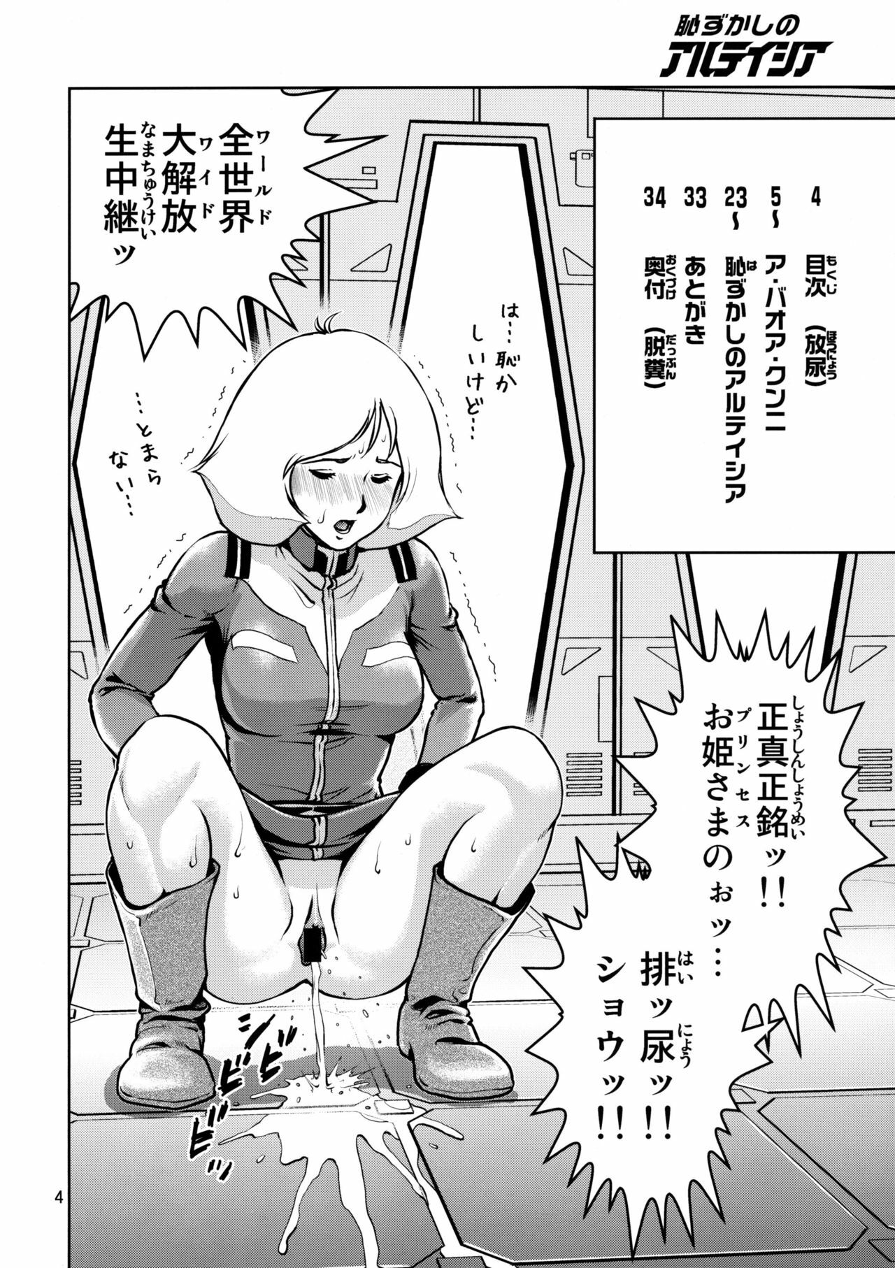 (C77) [Skirt Tsuki (keso)] Hazukashi no Artesia (Mobile Suit Gundam) page 3 preview